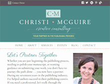 Tablet Screenshot of christimcguire.com